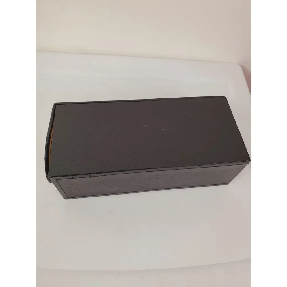 Faux Leather Black Craft‎ Tool/Makeup Brush Holder Snap Close